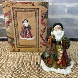 1997 Santa's Bounty 9531 Figurine Signed Peggy Abrams Making Seasons Bright